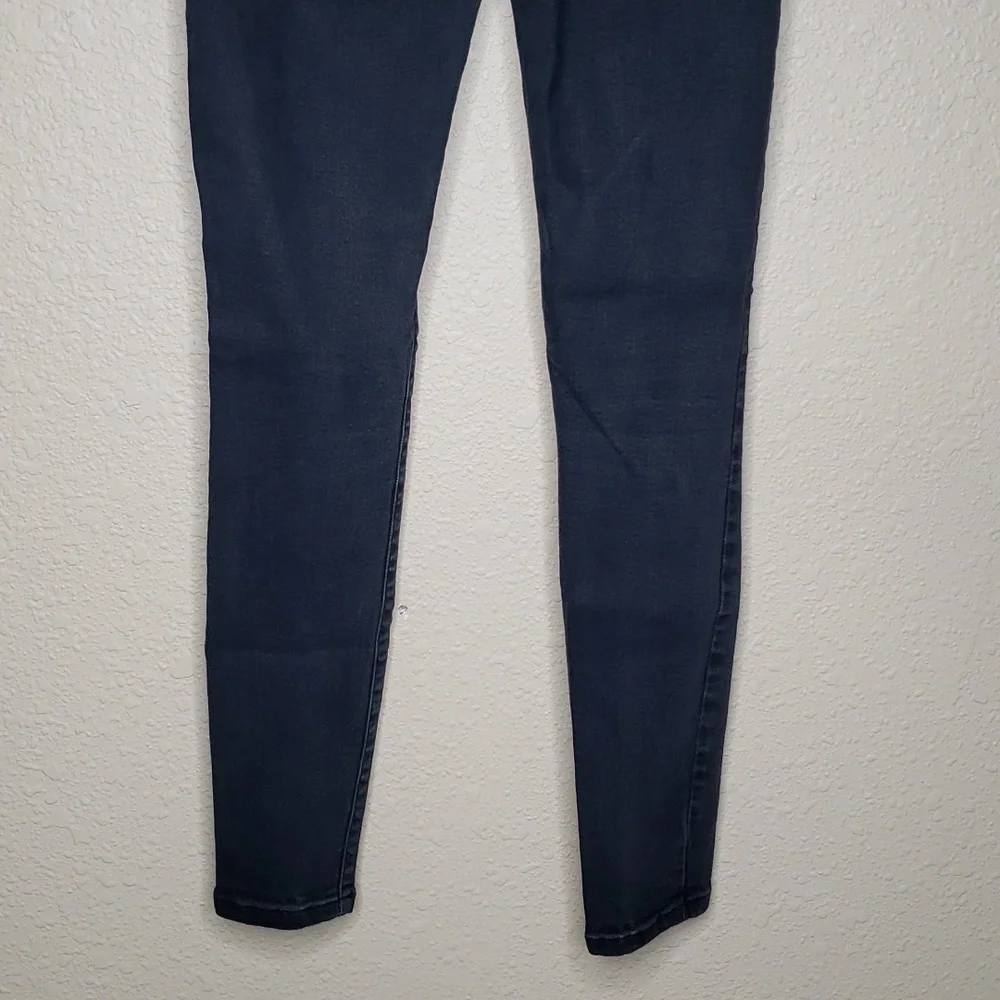 Everlane The Authentic Stretch High Rise Skinny Jeans Size 25 Cotton Modal Black